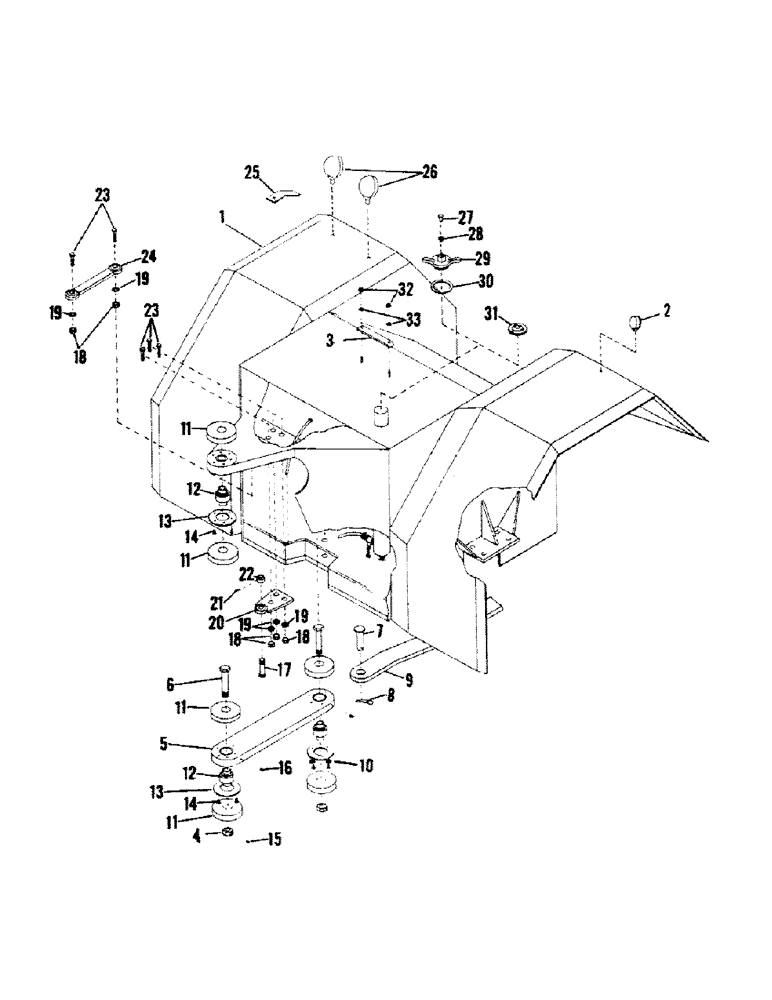 Схема запчастей Case IH STEIGER - (06-05) - REAR FRAME GROUP (12) - FRAME