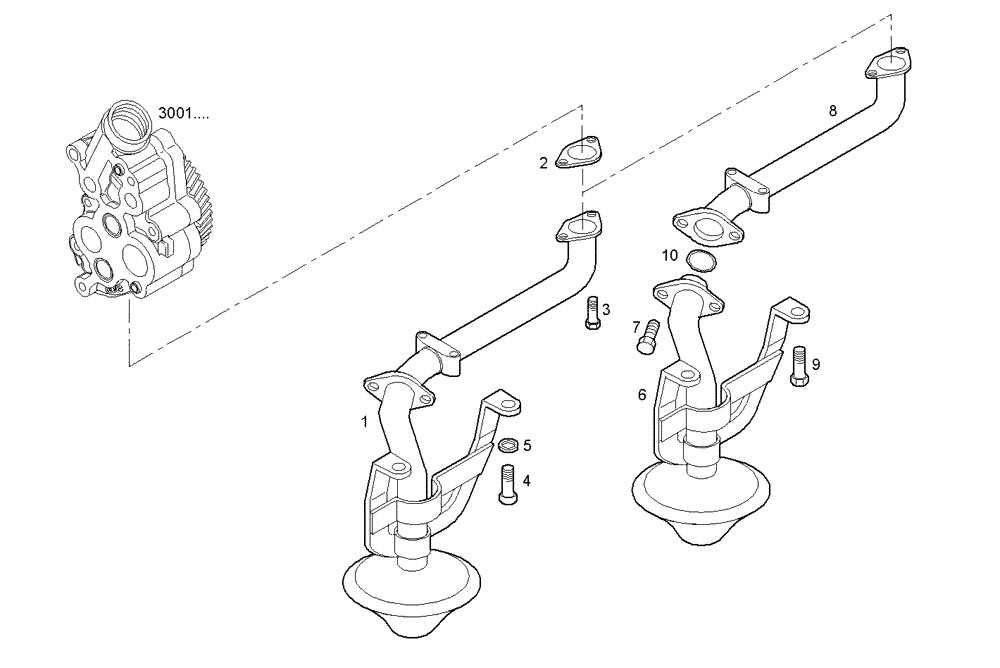 Схема запчастей Case IH F3AE0684E B006 - (3050.021) - SUCTION STRAINER 