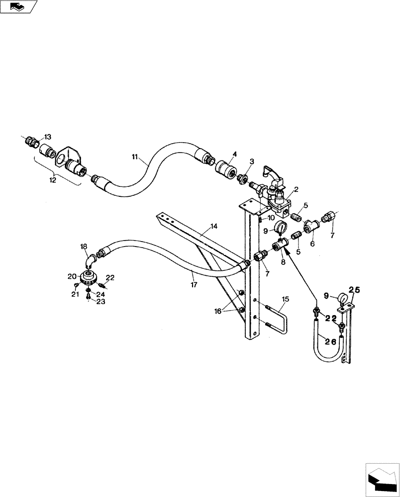 Схема запчастей Case IH 4200 II - (75.200.08) - SINGLE CONTINENTAL BUNDLE WITH. (2) MANIFOLD (75) - SOIL PREPARATION