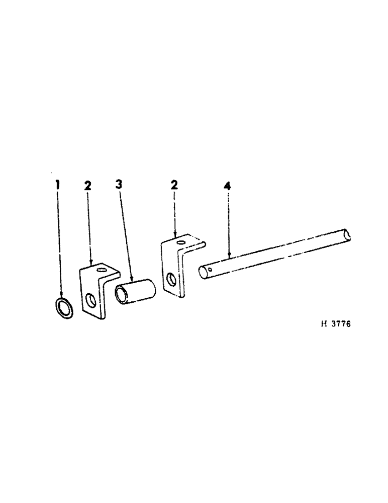 Схема запчастей Case IH 100 - (B-15) - DRAWBAR PIVOT SHAFT 