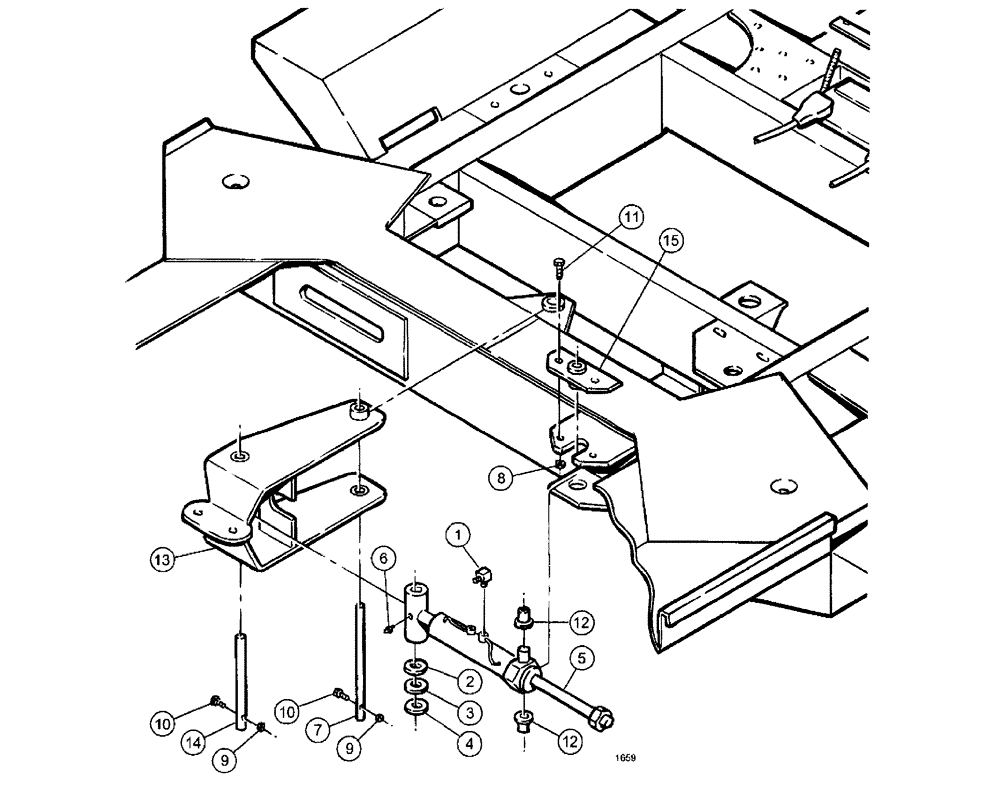 Схема запчастей Case IH SPX3185 - (120) - SUSPENSION AND FRAME, STEERING ARM ASSEMBLY (39) - FRAMES AND BALLASTING