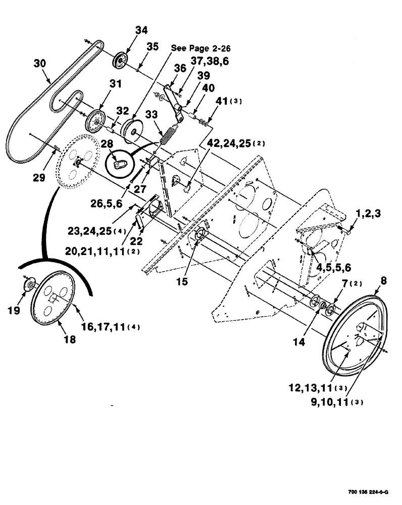 Схема запчастей Case IH 525 - (02-022) - REEL DRIVE ASSEMBLY (RIGHT) (58) - ATTACHMENTS/HEADERS