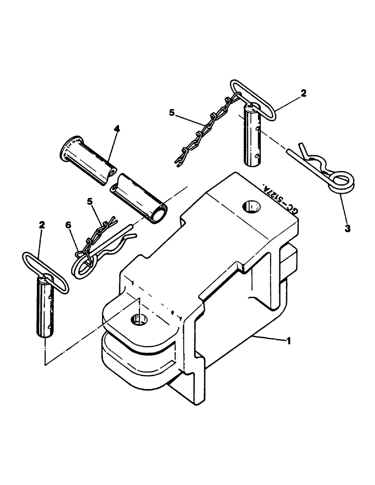 Схема запчастей Case IH 644 - (2F013) - WEIGHTS (07) - HYDRAULICS