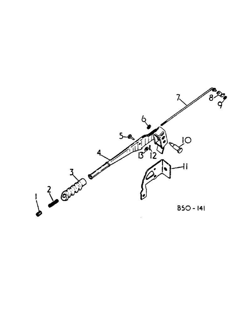 Схема запчастей Case IH 784 - (04-06) - BRAKES, PARK BRAKE HAND LEVER (5.1) - BRAKES