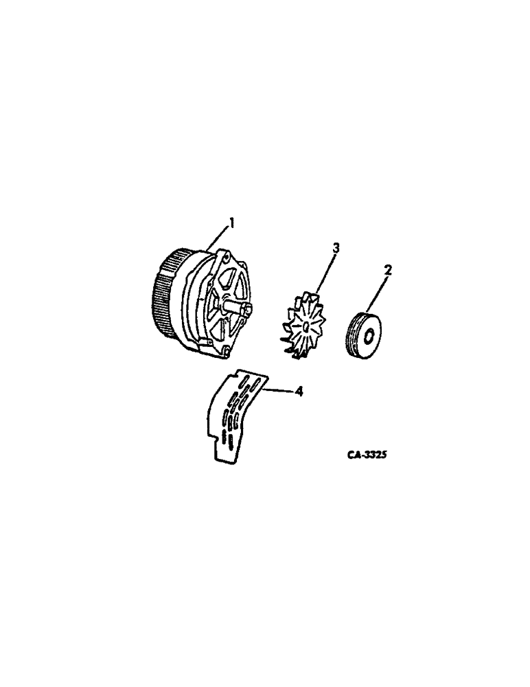 Схема запчастей Case IH 674 - (08-01) - ELECTRICAL, ALTERNATOR-GENERATOR AND CONNECTIONS, CARBURETED ENGINE TRACTORS (06) - ELECTRICAL