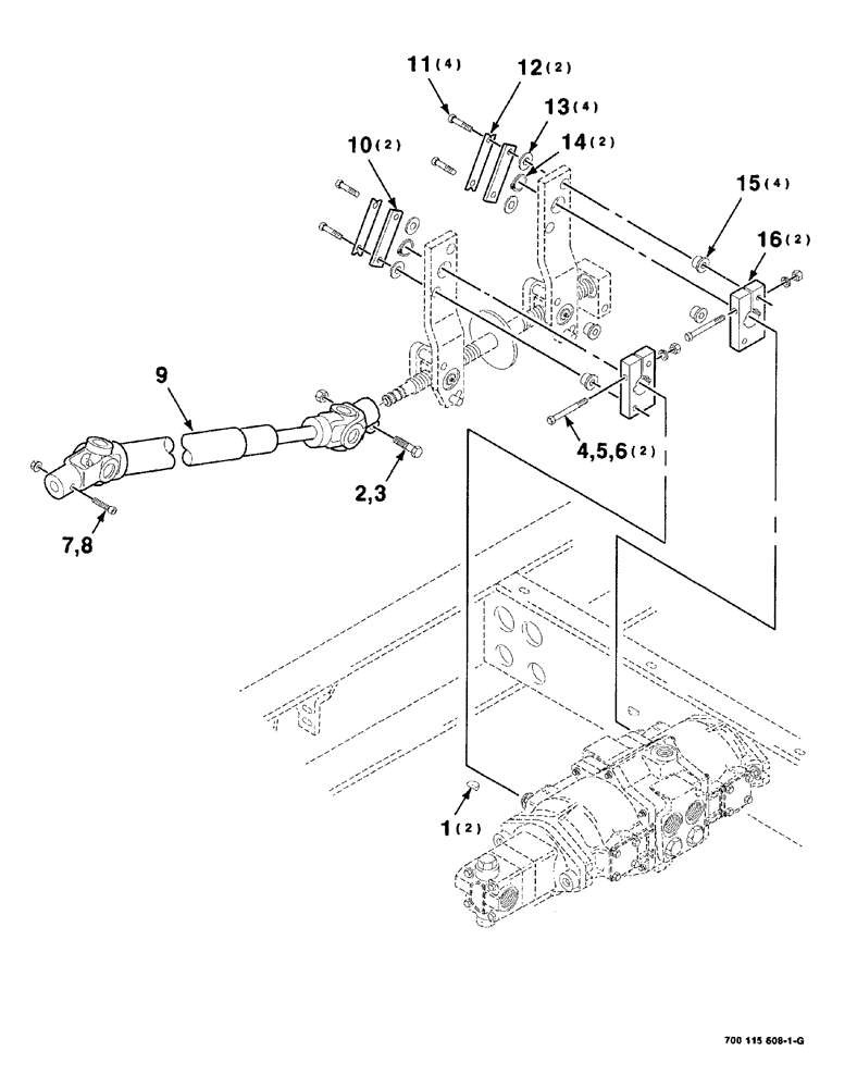 Схема запчастей Case IH 8840 - (05-006) - TRANSMISSION CONTROL ASSEMBLY (PUMP MOUNTING) (14) - MAIN GEARBOX & DRIVE