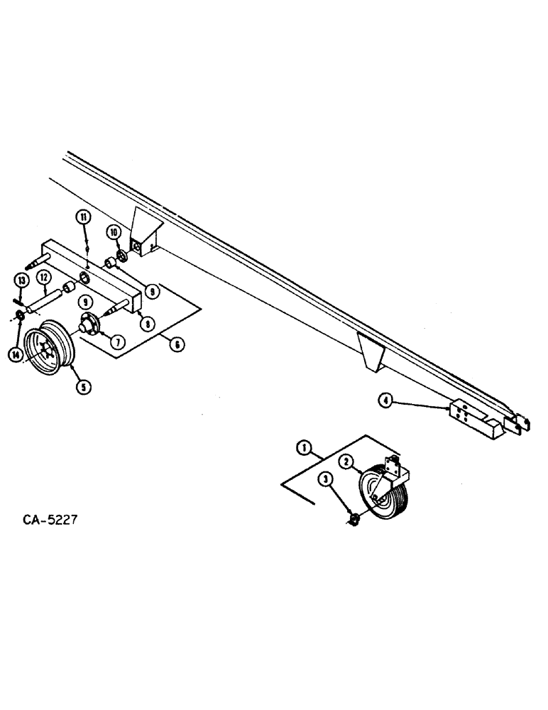 Схема запчастей Case IH 50 - (D-10) - WALKING BEAM ASSEMBLY, 50 BAIL MOVER (25) - FRONT AXLE SYSTEM