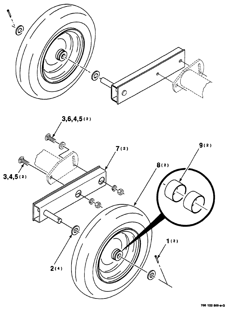 Схема запчастей Case IH 8555 - (07-06) - GAUGE WHEEL ASSEMBLY (12) - MAIN FRAME