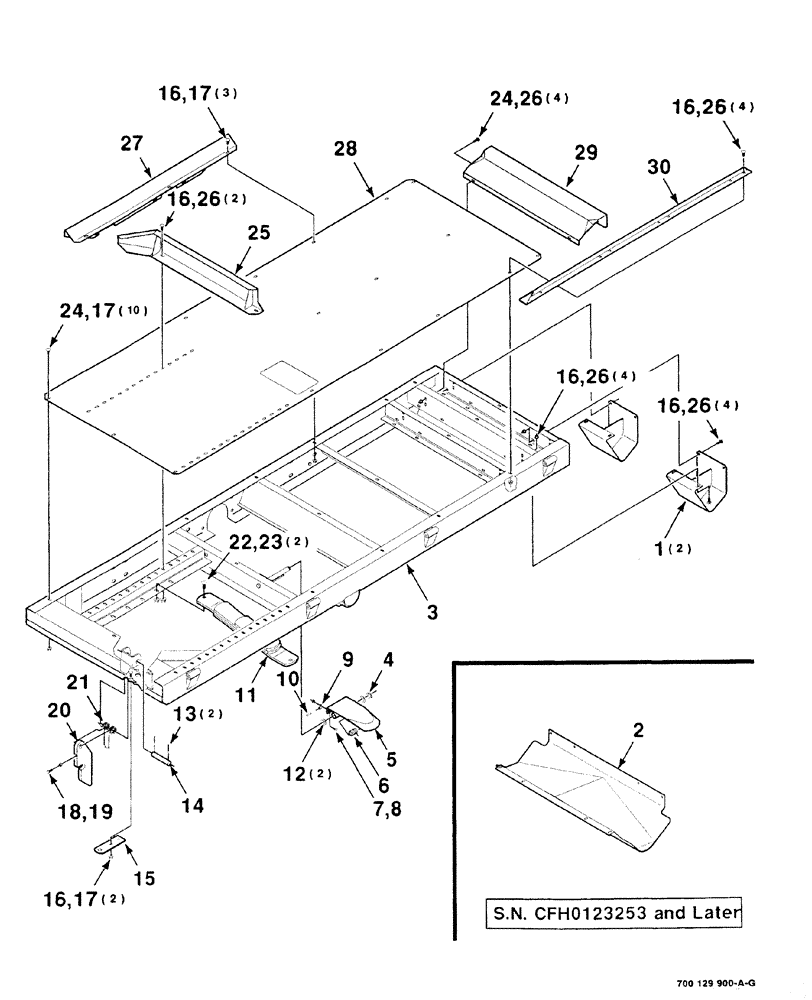 Схема запчастей Case IH 8575 - (10-006) - CART ASSEMBLY (LEFT) Accumulator