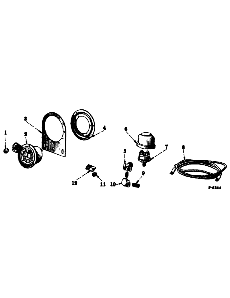 Схема запчастей Case IH SUPER C - (177) - ATTACHMENTS, ENGINE HOUR METER, SPECIAL Attachments