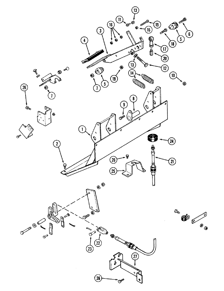 Схема запчастей Case IH 2394 - (6-022) - INCHING PEDAL (06) - POWER TRAIN