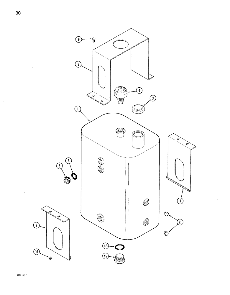 Схема запчастей Case IH 1640 - (30) - HYDRAULIC RESERVOIR (35) - HYDRAULIC SYSTEMS