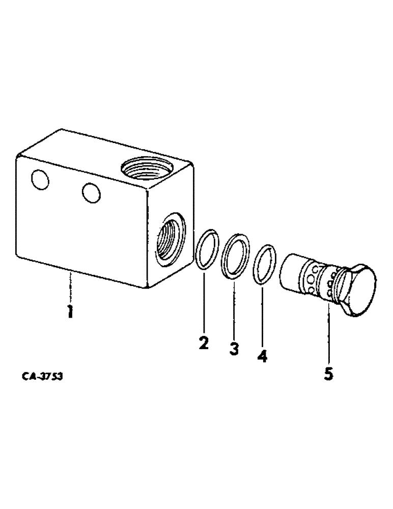 Схема запчастей Case IH 6788 - (10-03) - HYDRAULICS, RELIEF VALVE BLOCK ASSEMBLY (07) - HYDRAULICS