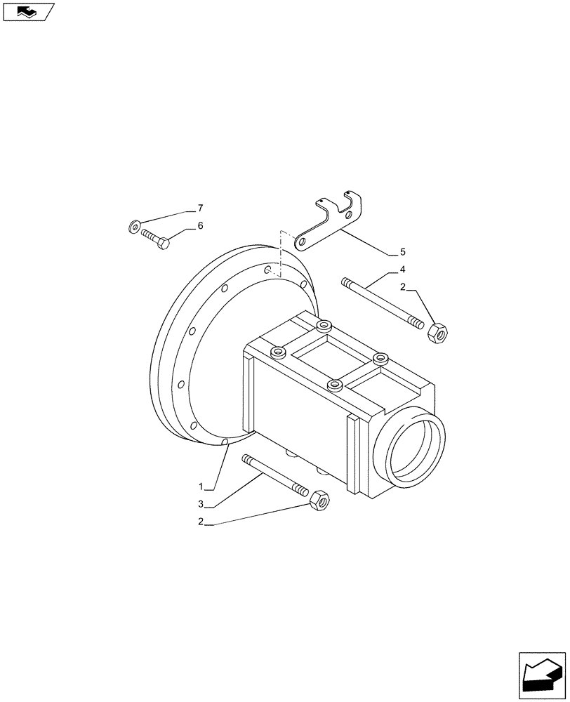 Схема запчастей Case IH PUMA 230 - (27.120.01) - SIDE REDUCTION UNIT HOUSING AND COVERS (27) - REAR AXLE SYSTEM