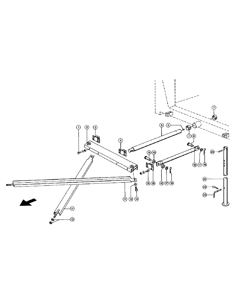 Схема запчастей Case IH 110 - (101) - BALE STACKER, HOOK-UP ASSEMBLY (VAR.9045) (17) - BALE STACKER