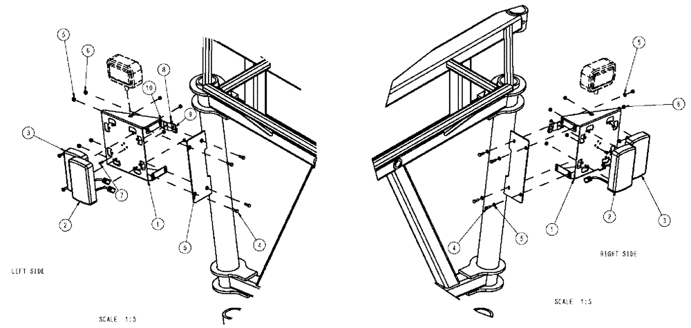 Схема запчастей Case IH SPX3310 - (12-024) - REAR STOP, SIGNAL ASSEMBLY (06) - ELECTRICAL