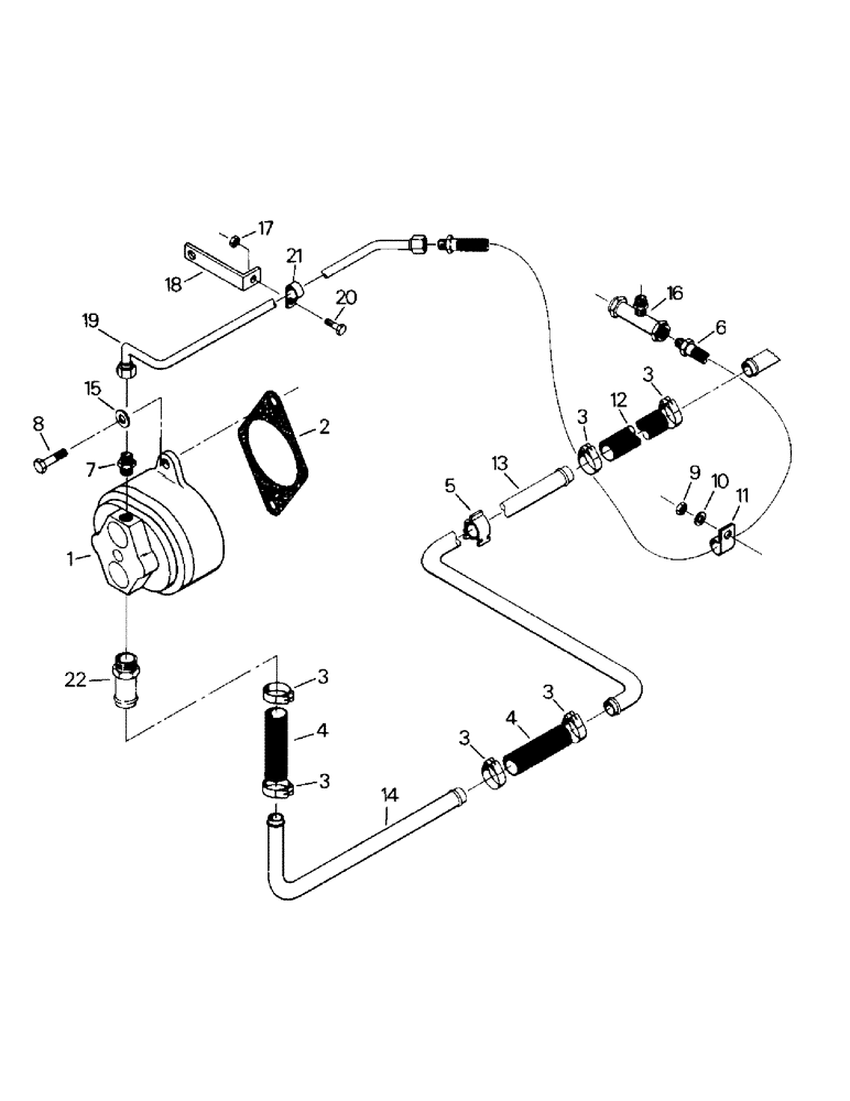 Схема запчастей Case IH CS-360 - (08-06) - HYDRAULIC PUMP MOUNTING, CUMMINS 855 ENGINE (07) - HYDRAULICS