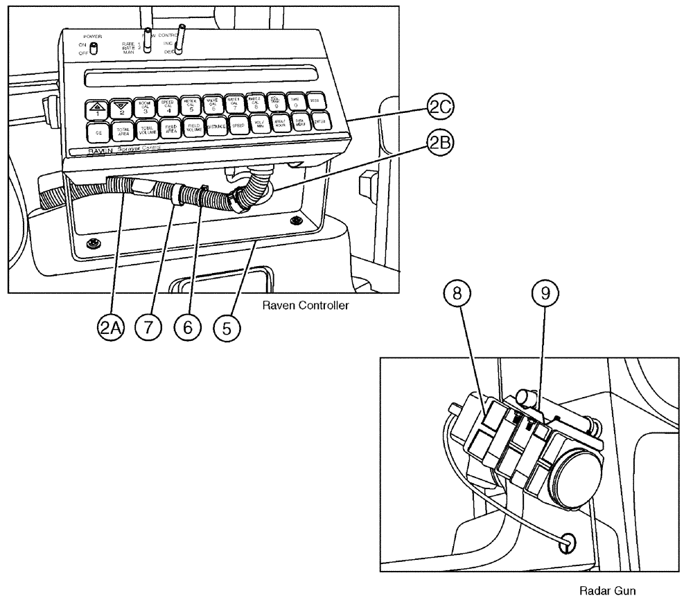 Схема запчастей Case IH 3185 - (12-004) - RAVEN CONTRLLER (06) - ELECTRICAL