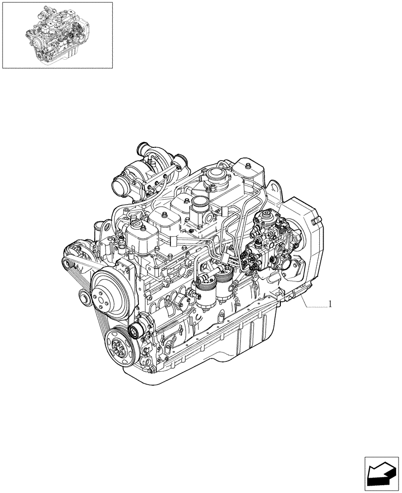 Схема запчастей Case IH F4GE0684E D600 - (0.02.1[01]) - ENGINE (504057715) 