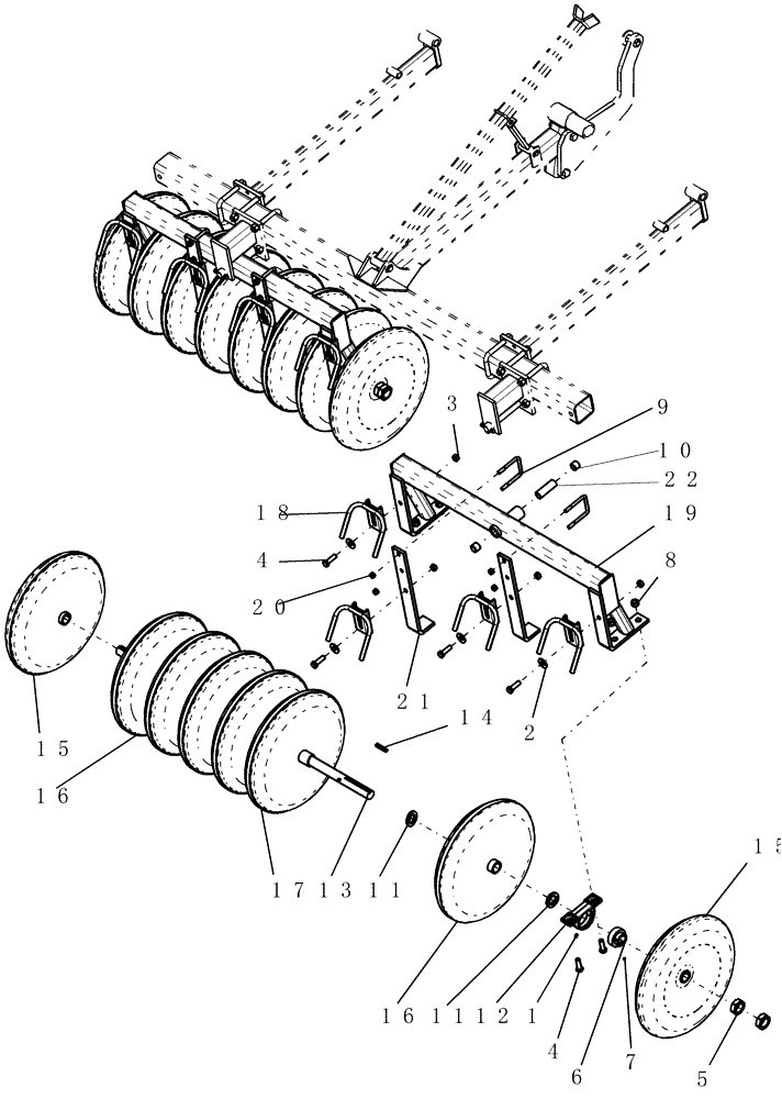 Схема запчастей Case IH ATX700 - (06.070.1) - PACKER, OUTER WING - 7.5" SPACING Packer Gang Assemblies and Frames