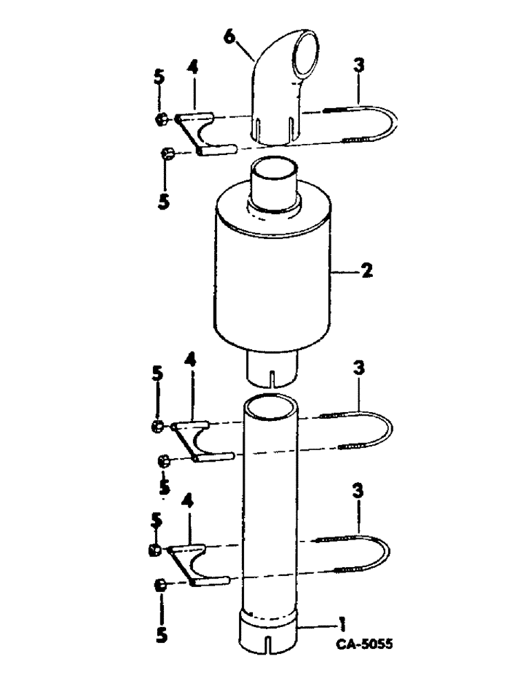 Схема запчастей Case IH 915 - (12-08) - POWER, SPARK ARRESTER, FOR GASOLINE ENGINE, S/N 19000 AND BELOW Power