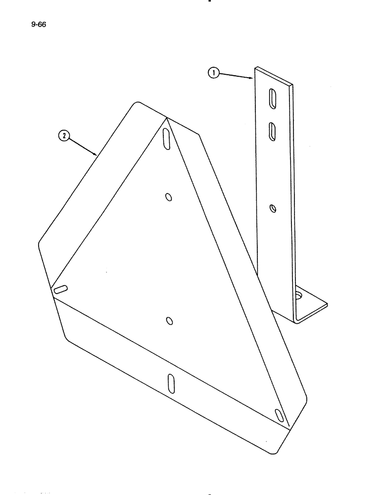 Схема запчастей Case IH 720 - (9-66) - SAFETY BRACKET UNIT, PLOWS BUILT JUNE 1983 AND AFTER (09) - CHASSIS/ATTACHMENTS