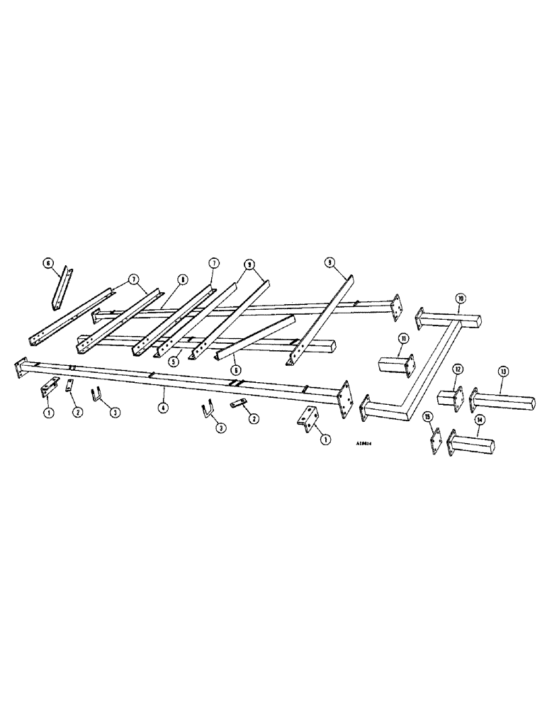 Схема запчастей Case IH FC-SERIES - (72) - MAIN FRAME AND EXTENSION, 15-6 