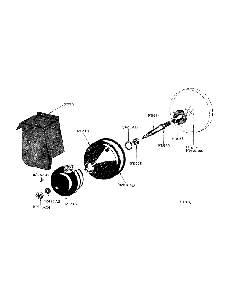 Схема запчастей Case IH 800 - (263) - ENGINE OUTPUT SHAFT AND HOUSING (88) - ACCESSORIES