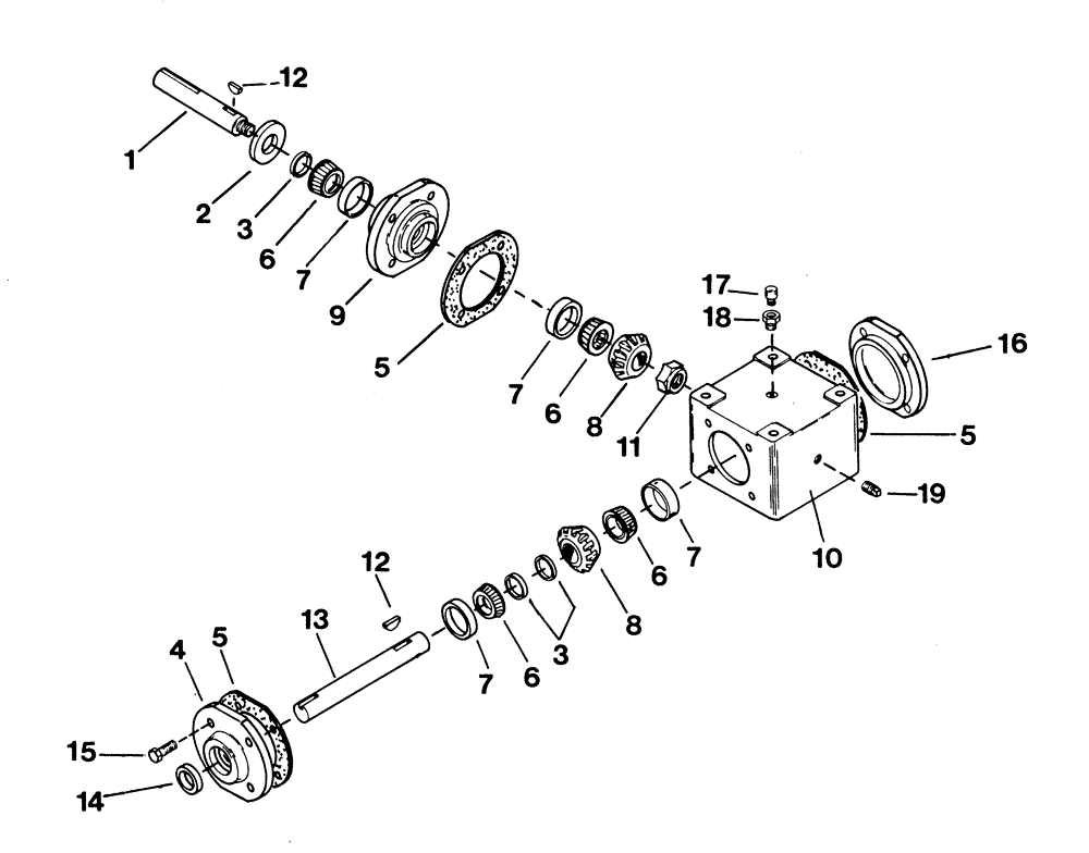 Схема запчастей Case IH 1124 - (E23) - 0101908 GEARBOX PARTS 