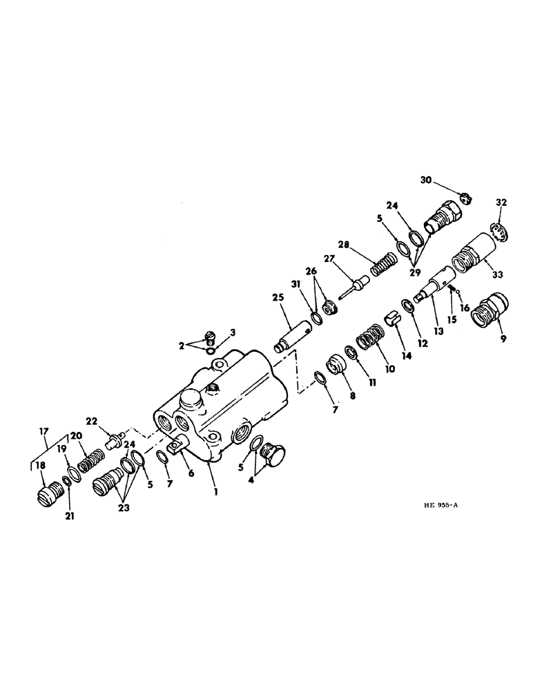 Схема запчастей Case IH 225 - (F-4) - HYDRAULICS SYSTEM, HYDRAULIC CONTROL VALVE (07) - HYDRAULIC SYSTEM