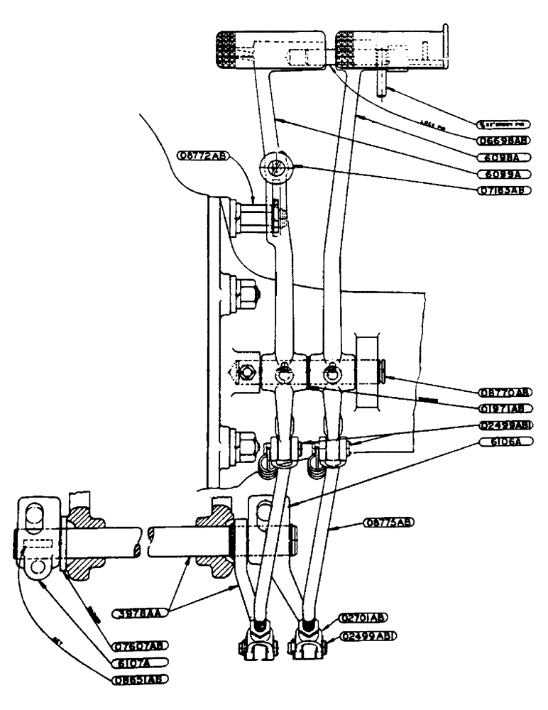 Схема запчастей Case IH 500-SERIES - (058) - DIFFERENTIAL BRAKE ASSEMBLY (06) - POWER TRAIN