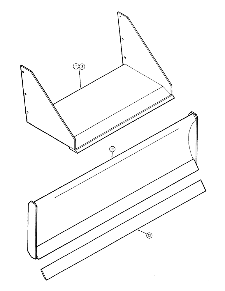 Схема запчастей Case IH 60 - (68) - MANURE FORK DIRT PLATE, 48 INCH, 60 INCH, DIRT BLADE (82) - FRONT LOADER & BUCKET