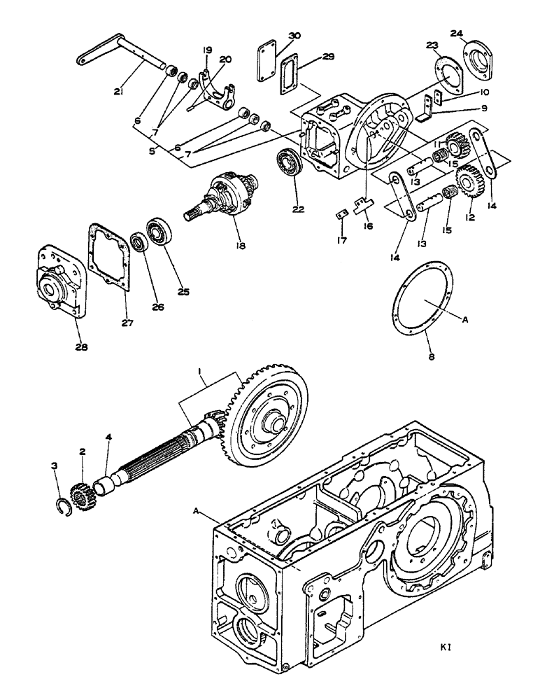 Схема запчастей Case IH 685 - (07-148) - FRONT DRIVE P.T.O., 4-WHEEL DRIVE (04) - Drive Train