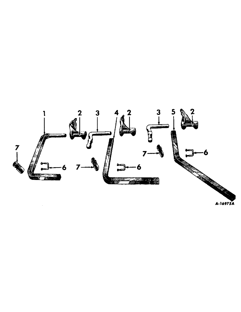 Схема запчастей Case IH 144 - (L-06) - GANG BEAMS, REAR SECTION 