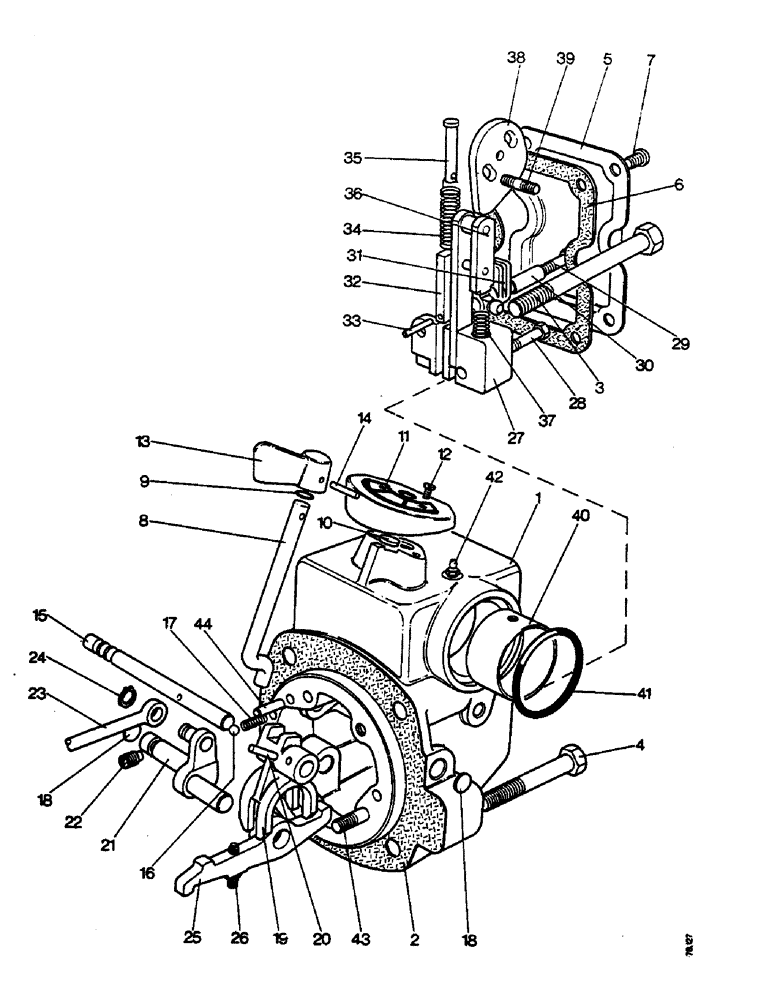 Схема запчастей Case IH 990 - (E12) - SELECTAMATIC HYDRAULIC SYSTEM, CONTROL MECHANISM - ALL MODELS (07) - HYDRAULIC SYSTEM