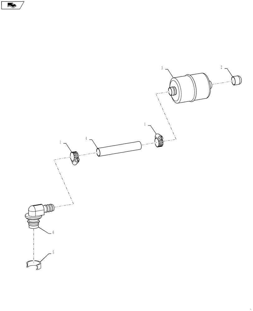 Схема запчастей Case IH P215 - (10.206.03) - FUEL FILTER HARDWARE (10) - ENGINE