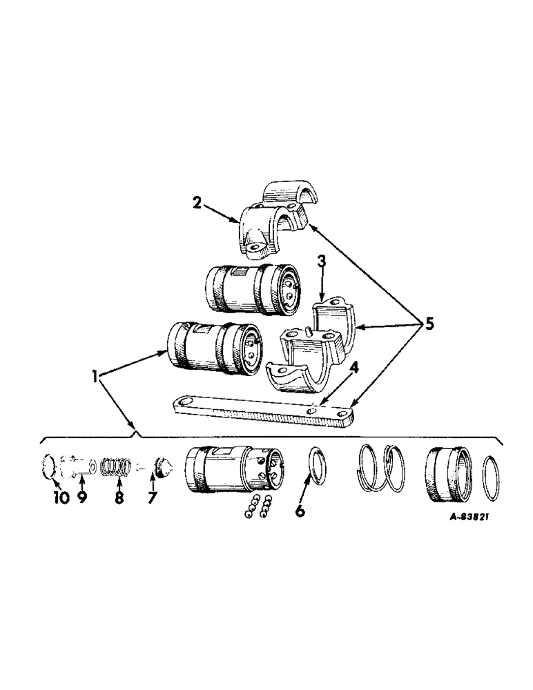 Схема запчастей Case IH B414 - (140) - HYDRAULIC SYSTEM, BREAKAWAY COUPLING (07) - HYDRAULIC SYSTEM