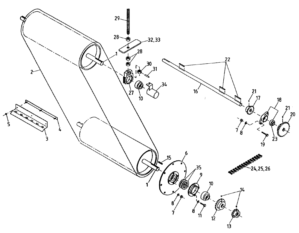 Схема запчастей Case IH AUSTOFT - (A01[20A]) - BELT DRIVE ASSEMBLY 