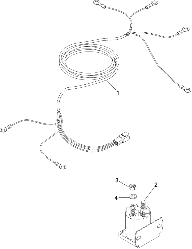 Схема запчастей Case IH 620 - (04-18A) - HARNESS, GRID HEATER (06) - ELECTRICAL SYSTEMS