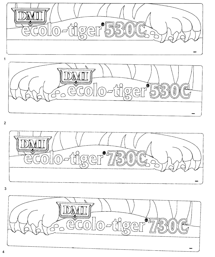 Схема запчастей Case IH 530C - (90.108.02.01) - DECALS (09) - CHASSIS/ATTACHMENTS