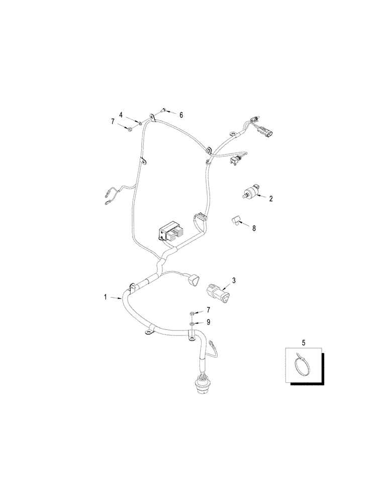 Схема запчастей Case IH STEIGER 330 - (04-12) - HARNESS - ENGINE (04) - ELECTRICAL SYSTEMS