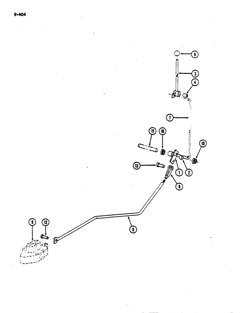 Схема запчастей Case IH 782 - (9-404) - BASKET DISTRIBUTOR CONTROL (09) - CHASSIS ATTACHMENTS