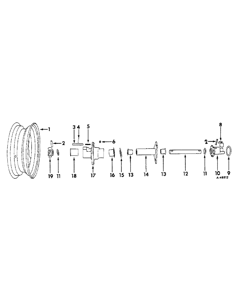 Схема запчастей Case IH 7 - (D-5) - WHEEL AND DRIVE PARTS 