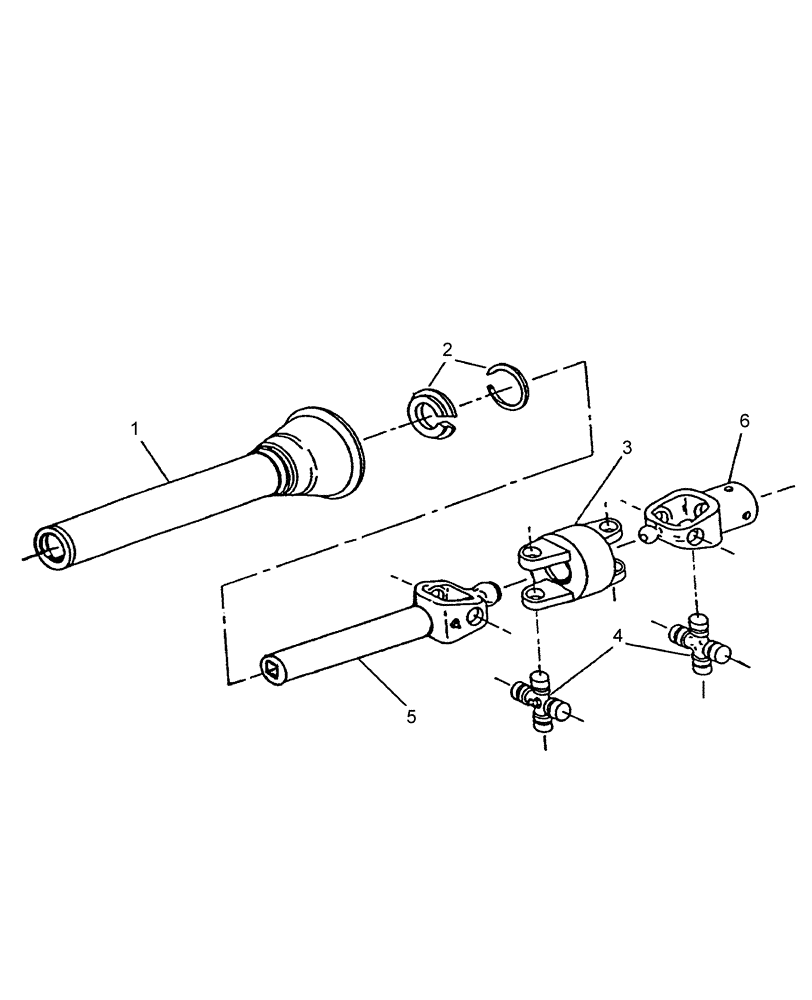 Схема запчастей Case IH BRX172 - (329) - FEMALE DRIVELINE (BER4700118) 