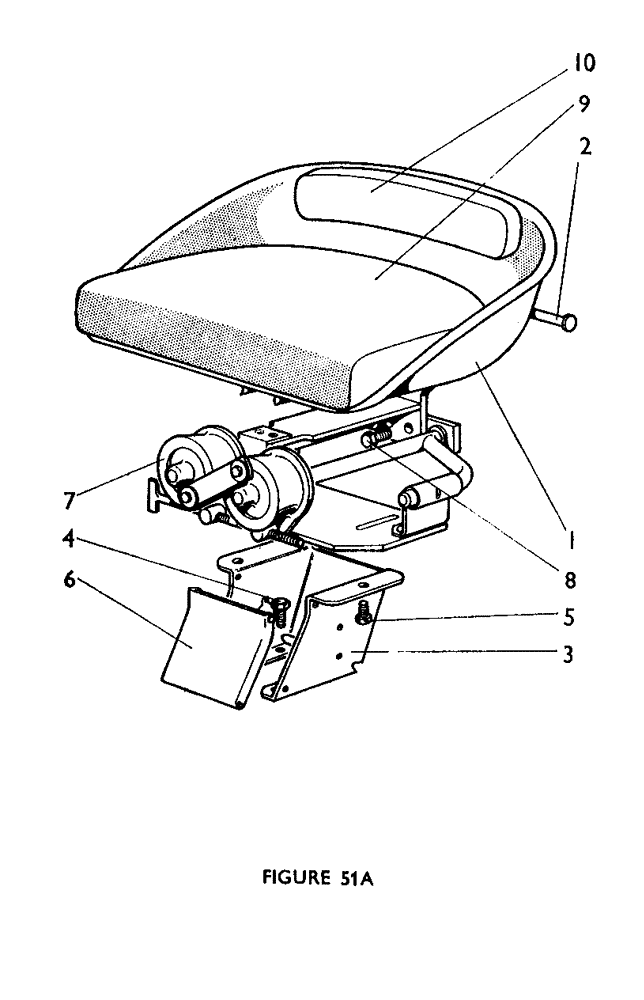 Схема запчастей Case IH 880UF - (78[A]) - SUPER COMFORT SUSPENSION SEAT (U691) (ALTERNATIVE EQUIPMENT) (12) - CHASSIS