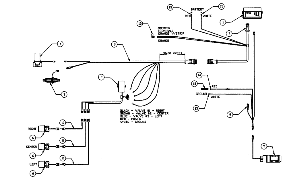 Схема запчастей Case IH PATRIOT 150 - (12-003) - CONTROLLER - RAVEN (06) - ELECTRICAL