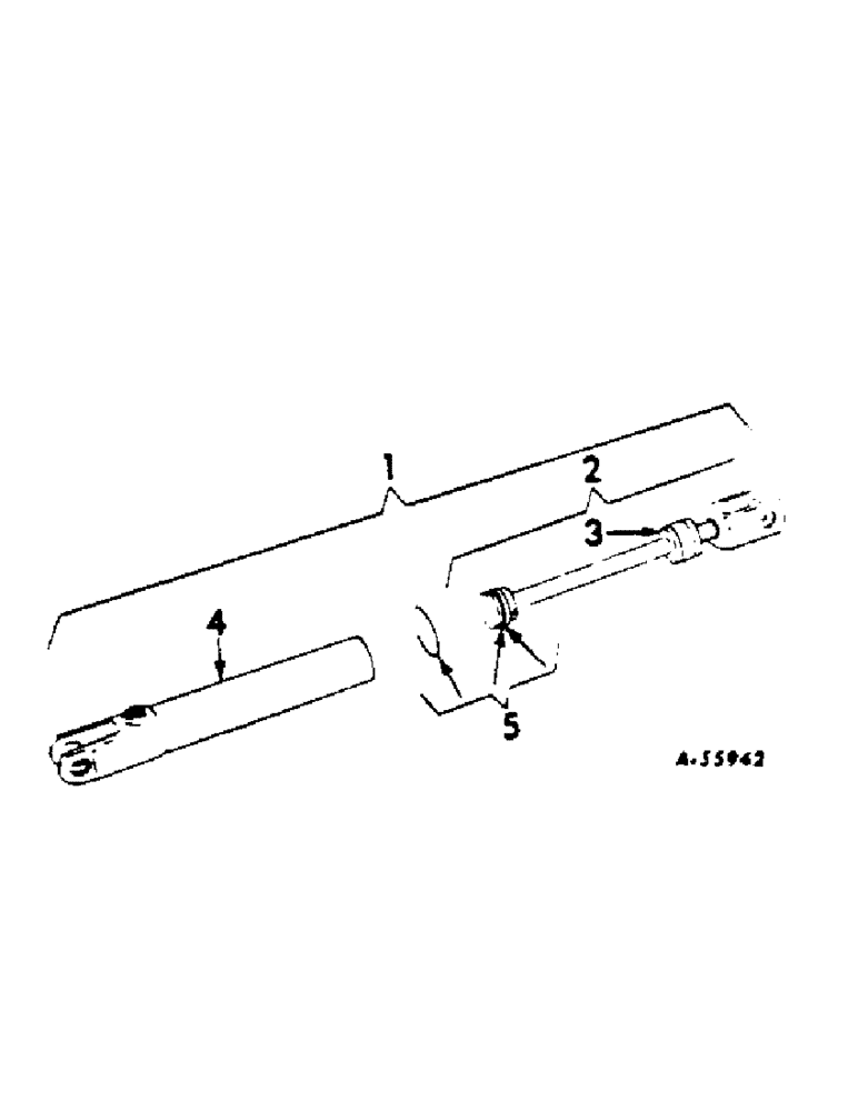 Схема запчастей Case IH 512 - (X-15[A]) - HYDRAULIC CYLINDER, SINGLE ACTING, 2 X 8 