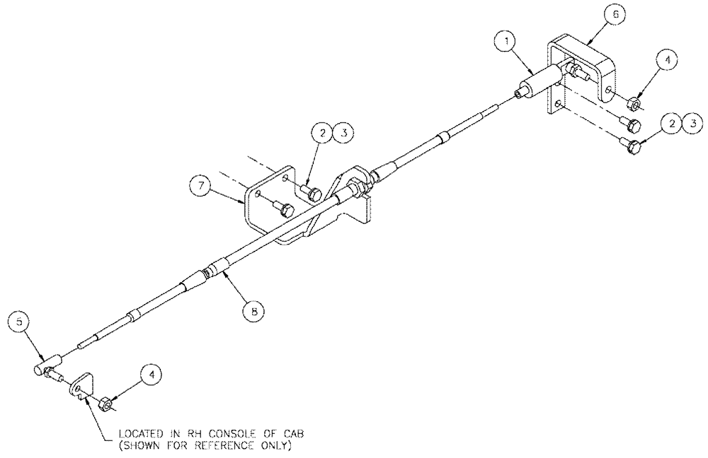 Схема запчастей Case IH SPX4260 - (03-030) - ENGINE CONTROL GROUP (01) - ENGINE