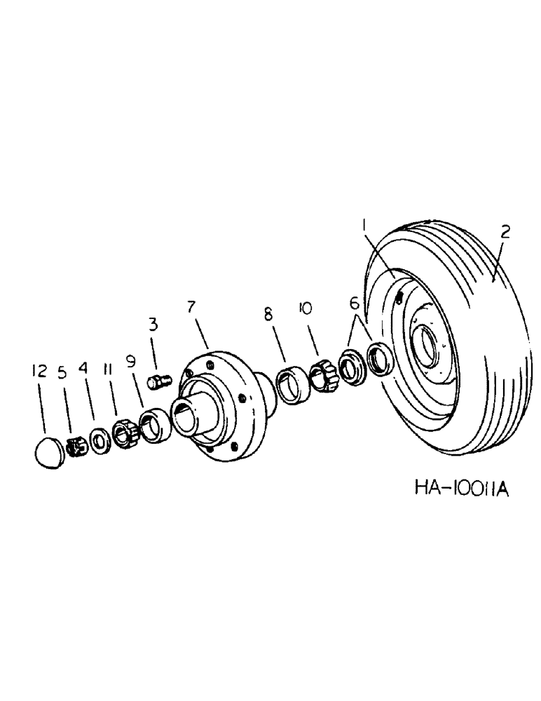 Схема запчастей Case IH 5500 - (G-17) - WING FRAME WHEEL AND HUB, WING TYPE 