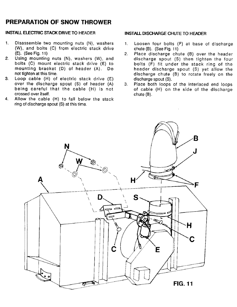 Схема запчастей Case IH 56FTS - (14) - PREPARATION OF SNOW THROWER 